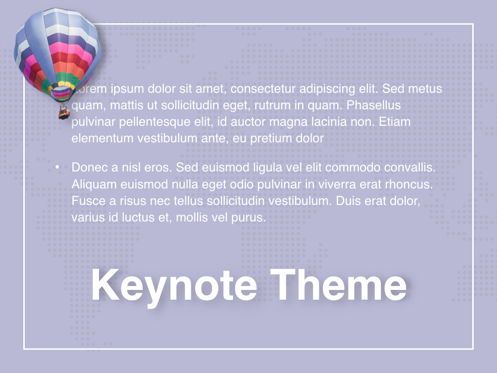 Hot Air Keynote Theme, Diapositive 12, 05070, Modèles de présentations — PoweredTemplate.com