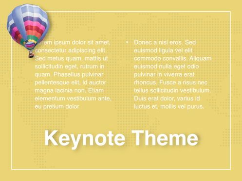 Hot Air Keynote Theme, Diapositive 13, 05070, Modèles de présentations — PoweredTemplate.com