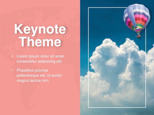 Hot Air Keynote Theme, Diapositive 17, 05070, Modèles de présentations — PoweredTemplate.com