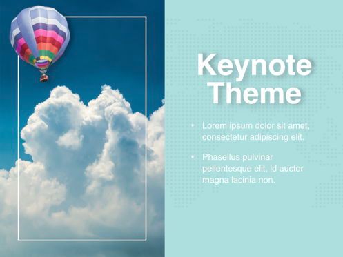 Hot Air Keynote Theme, Diapositive 18, 05070, Modèles de présentations — PoweredTemplate.com