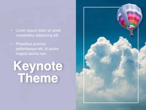 Hot Air Keynote Theme, Diapositive 19, 05070, Modèles de présentations — PoweredTemplate.com
