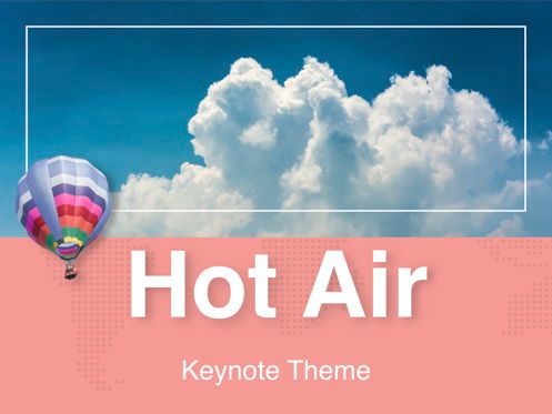 Hot Air Keynote Theme, Diapositive 2, 05070, Modèles de présentations — PoweredTemplate.com