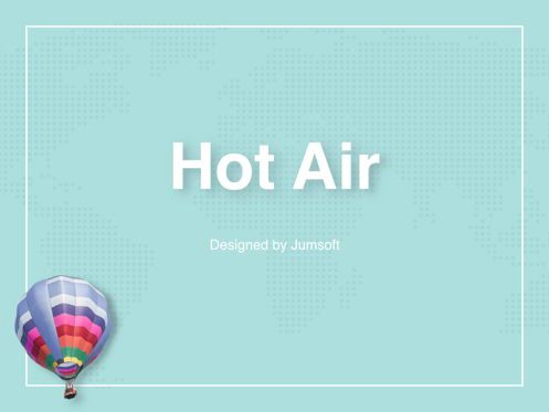 Hot Air Keynote Theme, Diapositive 3, 05070, Modèles de présentations — PoweredTemplate.com