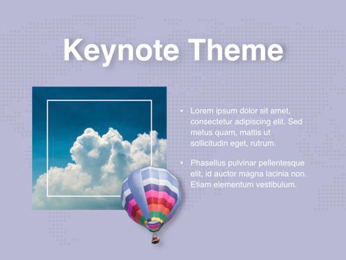 Hot Air Keynote Theme, Diapositiva 31, 05070, Plantillas de presentación — PoweredTemplate.com