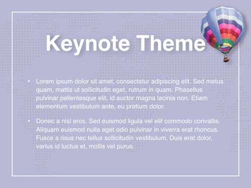 Hot Air Keynote Theme, Diapositive 4, 05070, Modèles de présentations — PoweredTemplate.com