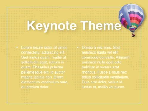 Hot Air Keynote Theme, Slide 5, 05070, Presentation Templates — PoweredTemplate.com
