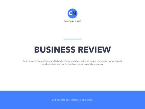 Business Review PowerPoint Template, Diapositiva 2, 05071, Modelos de negocios — PoweredTemplate.com