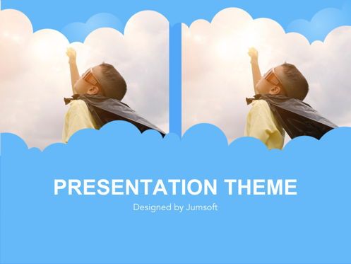 Cloudy Google Slides Template, Slide 11, 05073, Education Charts and Diagrams — PoweredTemplate.com