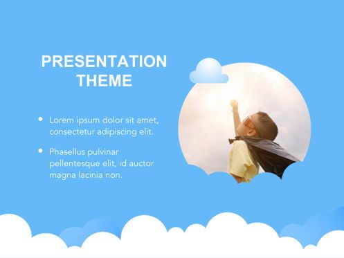 Cloudy Google Slides Template, Slide 14, 05073, Education Charts and Diagrams — PoweredTemplate.com