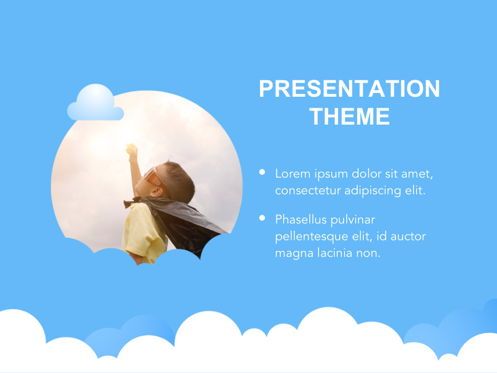 Cloudy Google Slides Template, Slide 15, 05073, Education Charts and Diagrams — PoweredTemplate.com