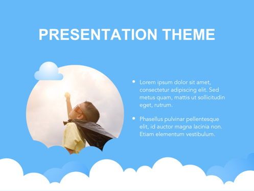 Cloudy Google Slides Template, Diapositiva 28, 05073, Diagramas y gráficos educativos — PoweredTemplate.com