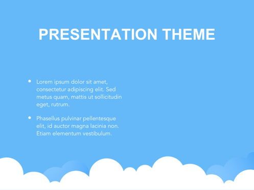 Cloudy Google Slides Template, Slide 29, 05073, Education Charts and Diagrams — PoweredTemplate.com