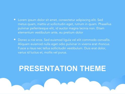 Cloudy Google Slides Template, Slide 9, 05073, Education Charts and Diagrams — PoweredTemplate.com