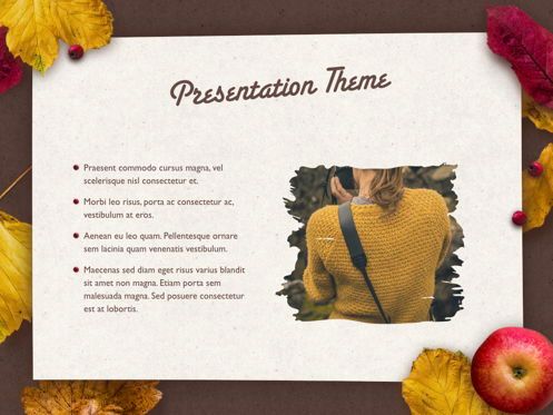 Golden Leaves Keynote Theme, Slide 30, 05079, Presentation Templates — PoweredTemplate.com