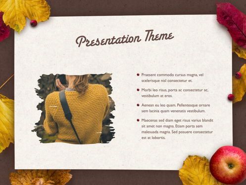 Golden Leaves Keynote Theme, Slide 31, 05079, Presentation Templates — PoweredTemplate.com