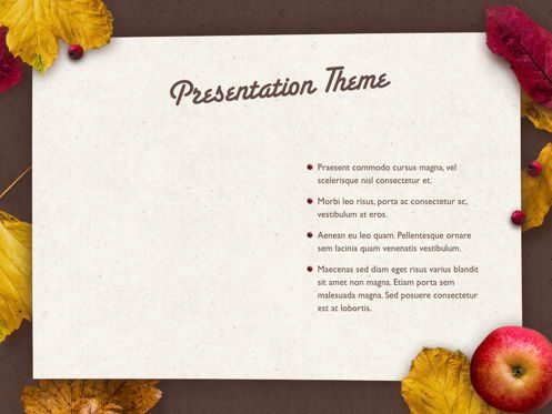 Golden Leaves Keynote Theme, Slide 33, 05079, Presentation Templates — PoweredTemplate.com