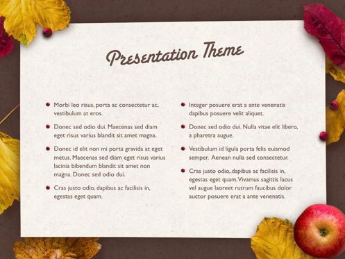 Golden Leaves Keynote Theme, Slide 4, 05079, Presentation Templates — PoweredTemplate.com