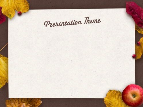 Golden Leaves Keynote Theme, Slide 8, 05079, Presentation Templates — PoweredTemplate.com