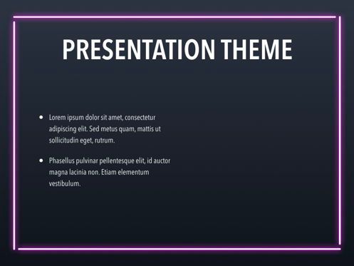 Neon Splash Keynote Theme, Deslizar 32, 05081, Modelos de Apresentação — PoweredTemplate.com