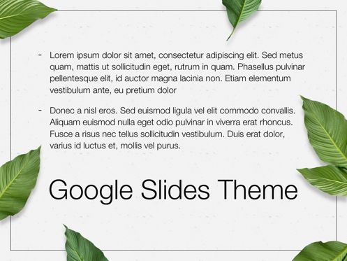 In Green Google Slides Theme, Slide 10, 05082, Presentation Templates — PoweredTemplate.com
