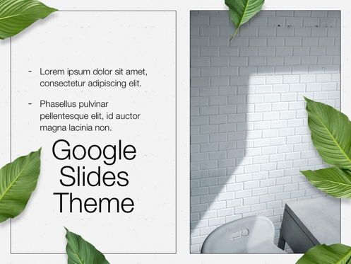 In Green Google Slides Theme, スライド 16, 05082, プレゼンテーションテンプレート — PoweredTemplate.com