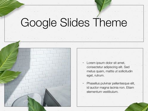 In Green Google Slides Theme, Slide 28, 05082, Presentation Templates — PoweredTemplate.com
