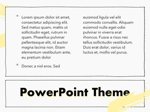 Sketched PowerPoint Theme, 슬라이드 13, 05083, 프레젠테이션 템플릿 — PoweredTemplate.com