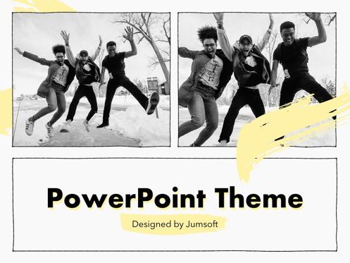 Sketched PowerPoint Theme, Slide 14, 05083, Presentation Templates — PoweredTemplate.com