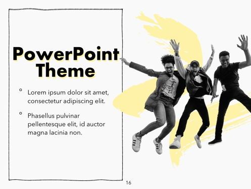 Sketched PowerPoint Theme, Diapositiva 17, 05083, Plantillas de presentación — PoweredTemplate.com