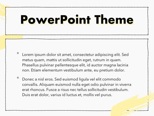 Sketched PowerPoint Theme, Slide 4, 05083, Presentation Templates — PoweredTemplate.com