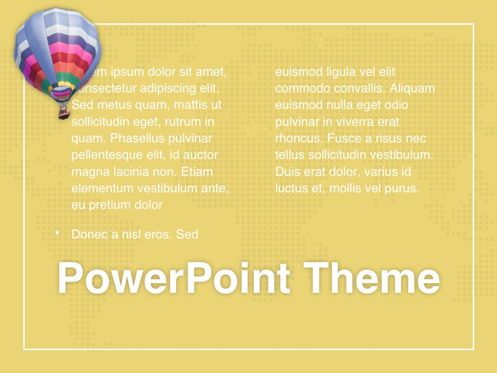 Hot Air PowerPoint Theme, Diapositiva 13, 05084, Plantillas de presentación — PoweredTemplate.com