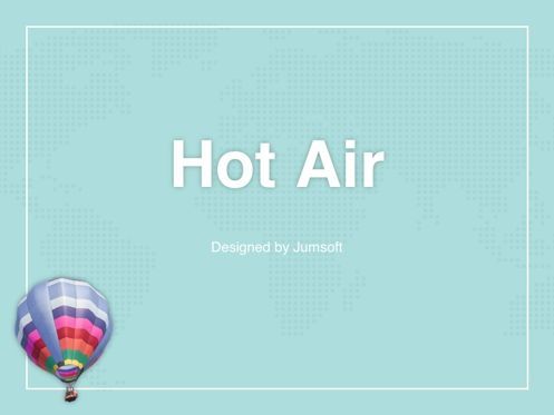 Hot Air PowerPoint Theme, スライド 3, 05084, プレゼンテーションテンプレート — PoweredTemplate.com