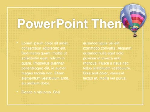 Hot Air PowerPoint Theme, Slide 5, 05084, Modelli Presentazione — PoweredTemplate.com