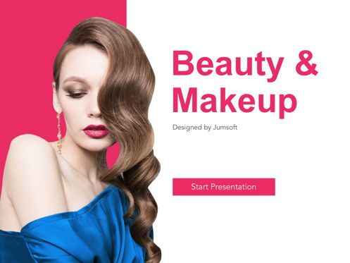 Beauty Makeup Google Slides Theme, Diapositiva 2, 05088, Plantillas de presentación — PoweredTemplate.com