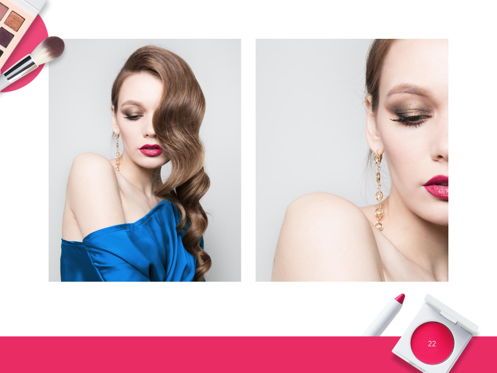Beauty Makeup Google Slides Theme, Slide 23, 05088, Presentation Templates — PoweredTemplate.com