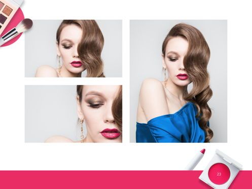 Beauty Makeup Google Slides Theme, 幻灯片 24, 05088, 演示模板 — PoweredTemplate.com