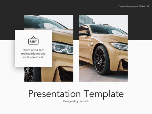 Car Rental Google Slides Theme, Slide 11, 05089, Presentation Templates — PoweredTemplate.com