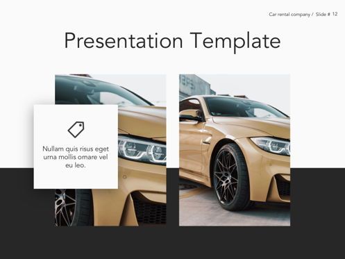 Car Rental Google Slides Theme, Slide 13, 05089, Presentation Templates — PoweredTemplate.com