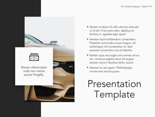 Car Rental Google Slides Theme, Slide 17, 05089, Presentation Templates — PoweredTemplate.com
