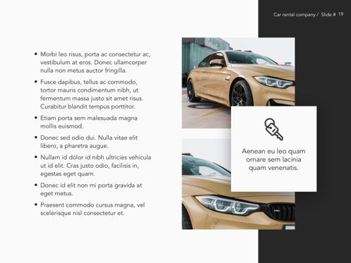 Car Rental Google Slides Theme, Diapositive 20, 05089, Modèles de présentations — PoweredTemplate.com