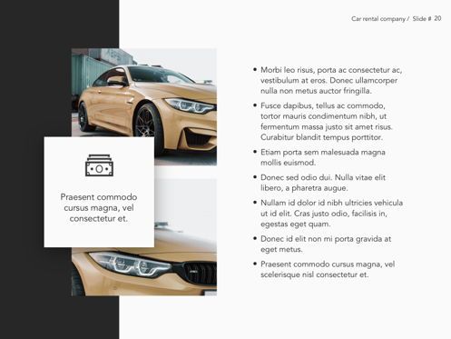 Car Rental Google Slides Theme, Slide 21, 05089, Presentation Templates — PoweredTemplate.com