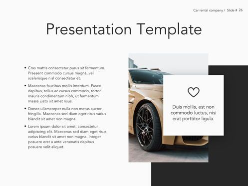 Car Rental Google Slides Theme, Slide 27, 05089, Presentation Templates — PoweredTemplate.com