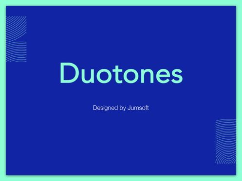 Duotones Google Slides Template, スライド 2, 05093, プレゼンテーションテンプレート — PoweredTemplate.com