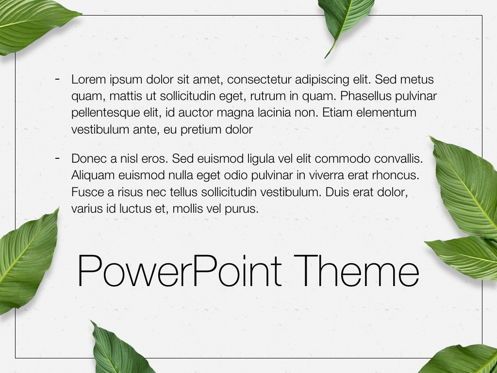 In Green PowerPoint Theme, Deslizar 12, 05094, Modelos de Apresentação — PoweredTemplate.com