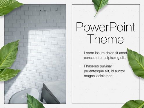 In Green PowerPoint Theme, Slide 18, 05094, Presentation Templates — PoweredTemplate.com