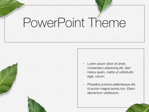 In Green PowerPoint Theme, Diapositive 33, 05094, Modèles de présentations — PoweredTemplate.com