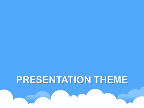 Cloudy Keynote Theme, Diapositive 10, 05096, Modèles de présentations — PoweredTemplate.com