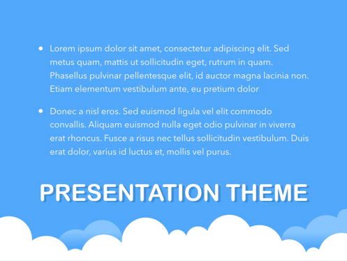 Cloudy Keynote Theme, Deslizar 11, 05096, Modelos de Apresentação — PoweredTemplate.com