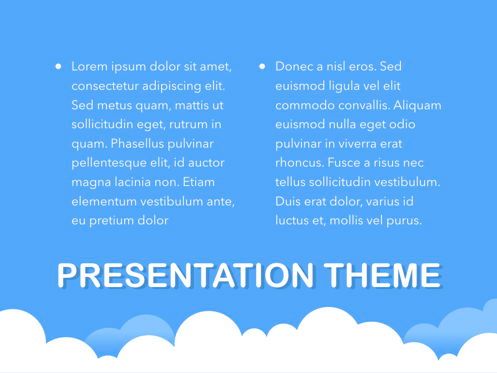 Cloudy Keynote Theme, Diapositive 12, 05096, Modèles de présentations — PoweredTemplate.com