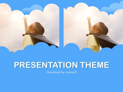 Cloudy Keynote Theme, Slide 14, 05096, Presentation Templates — PoweredTemplate.com